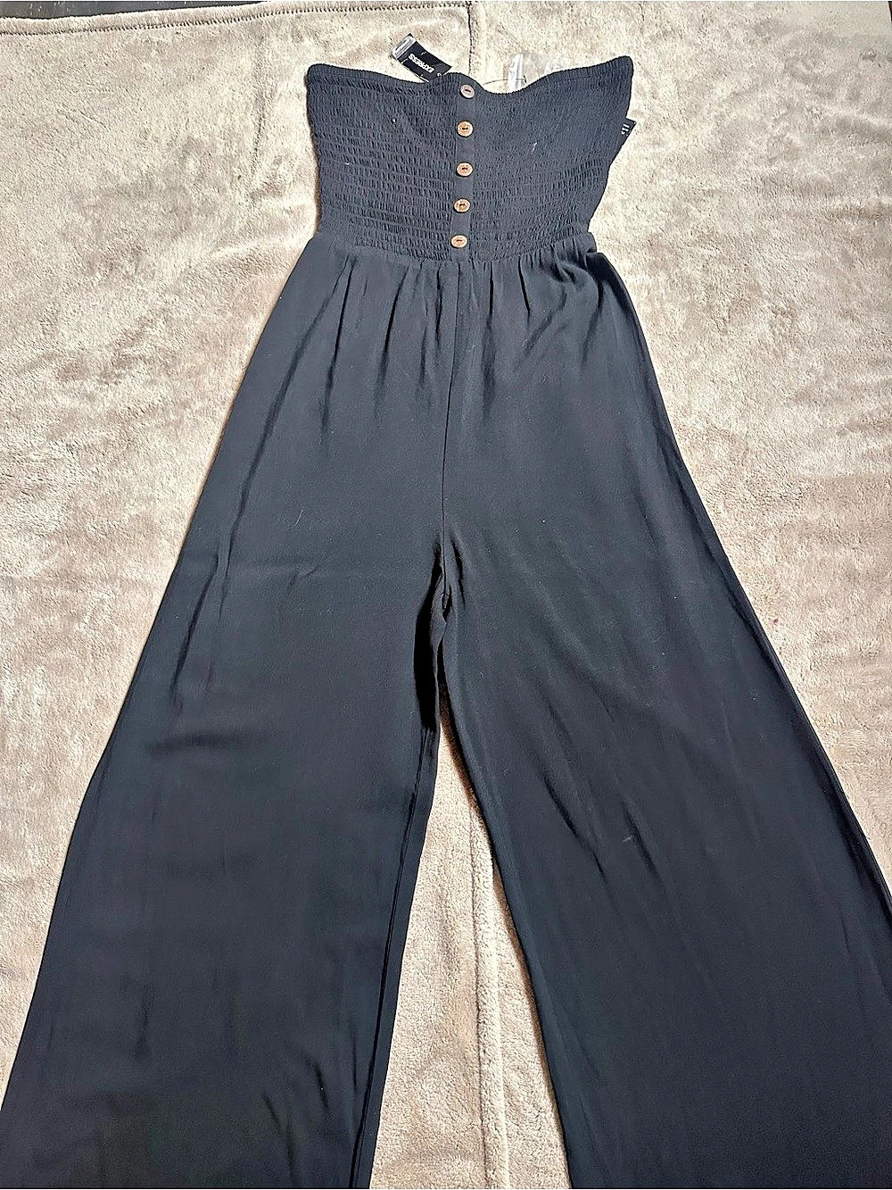 Express Black Wide-Leg Jumpsuit Size XS NWT